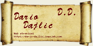 Dario Dajlić vizit kartica